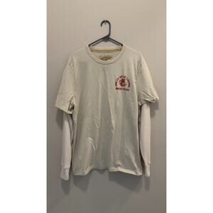 Hollister Layered Long-Sleeve Wolf’s Head Lounge Graphic Tee - Men’s Large NWT